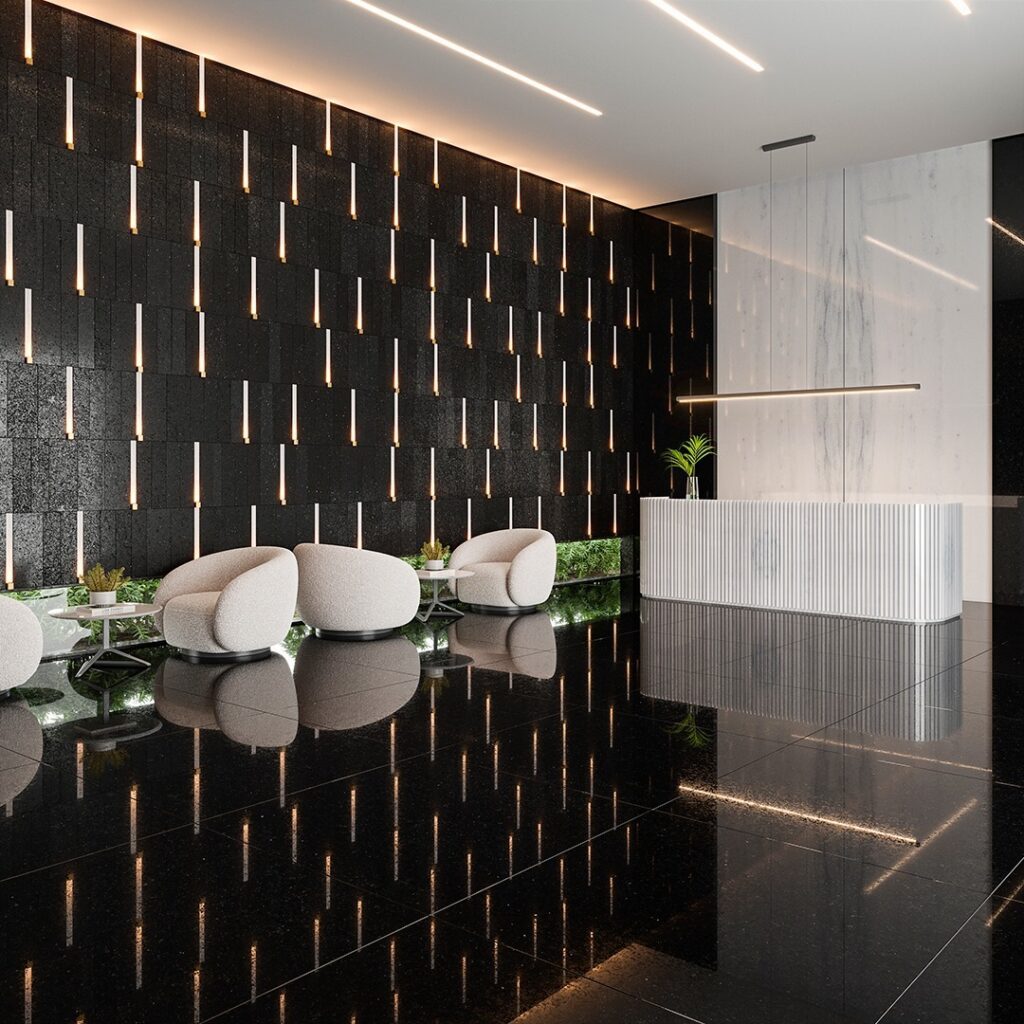 Granito Preto em Sala